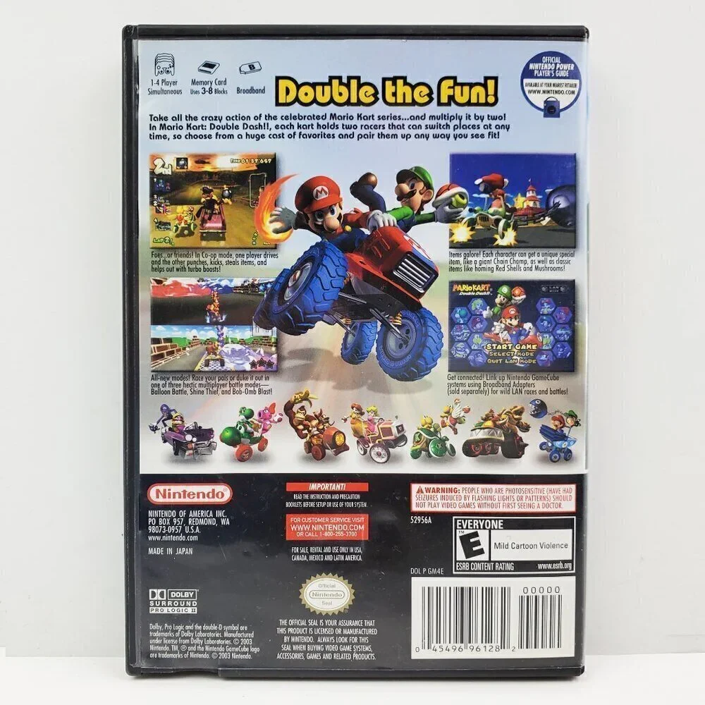 Mario Kart Double Dash Nintendo 64 N64 *Case Only* No Disc
